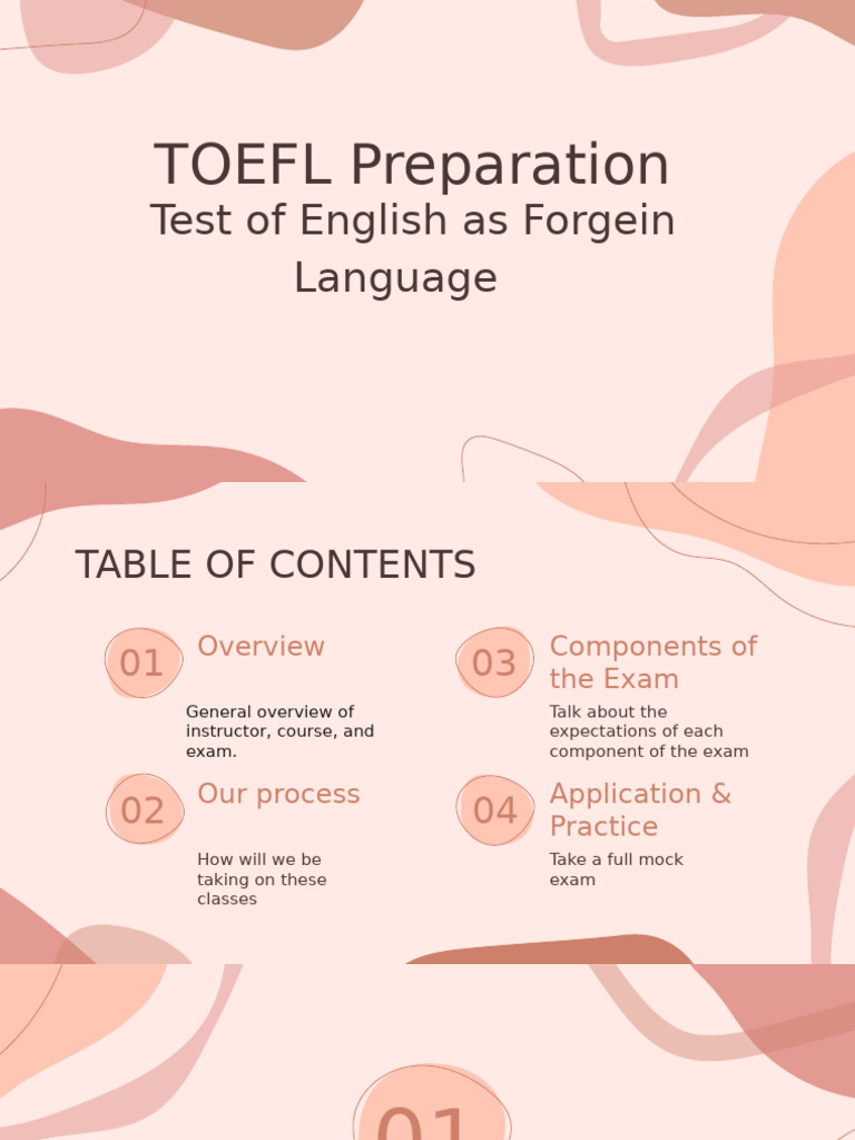 TOEFL Exam Preparation Guide | PDF | Test Of English As A Foreign ...