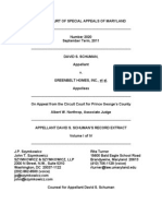 Schuman v. Greenbelt Homes - Record Extract Volume 1 of 4