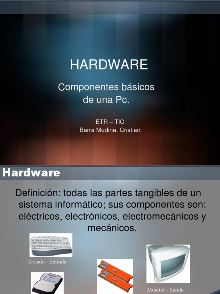 Componentes Esenciales de una PC | PDF | Hardware de la computadora | USB