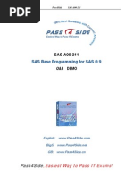 SAS Base Programming For SAS ® 9