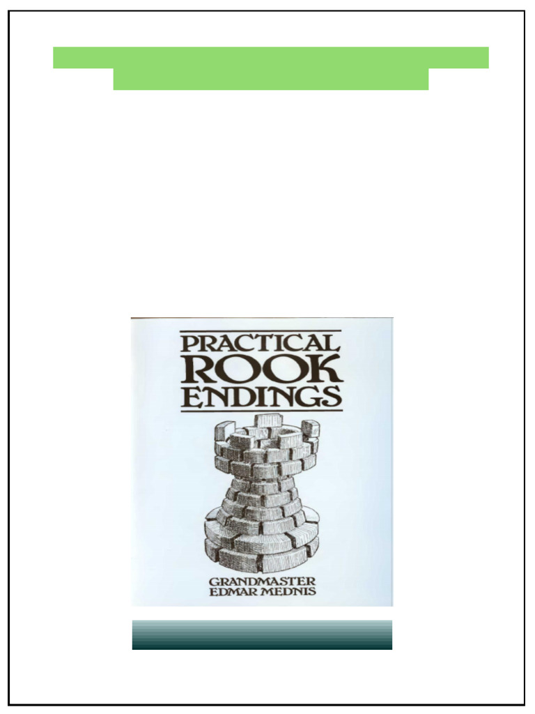 Practical Rook Endings 1, Corrected Edition Edition Edmar Mednis ...