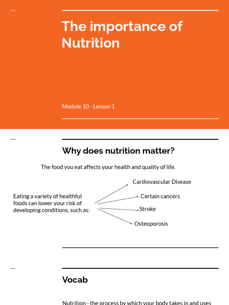Essential Nutrition and Nutrients Guide | PDF | Nutrition | Diet ...