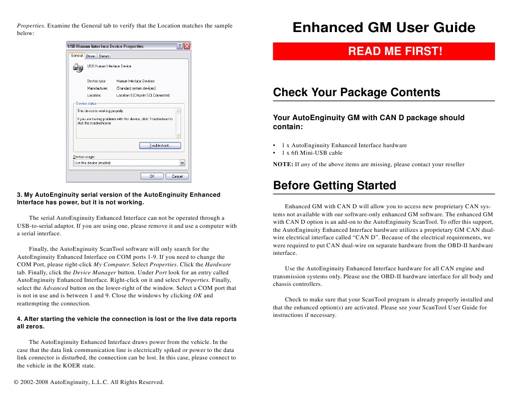 Enhanced Gm User Guide Pdf Usb Interface Computing