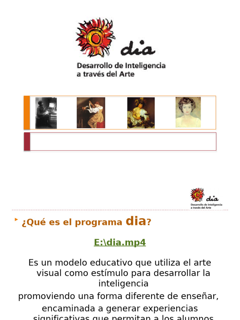 Programa DIA: Arte y Educación Integral | PDF | Aprendizaje | Inteligencia