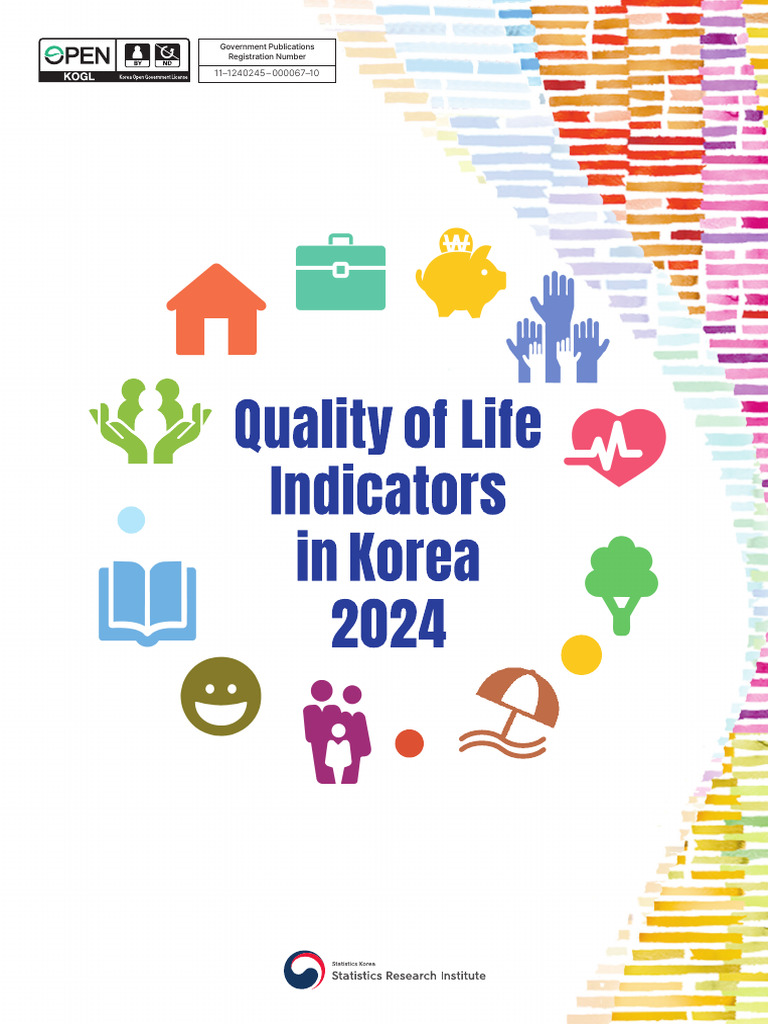 Quality of Life Indicators in Korea 2024 | PDF | Well Being | Quality ...