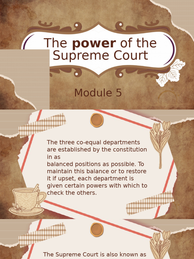 Powers and Structure of the Supreme Court | PDF | Supreme Court Of The ...