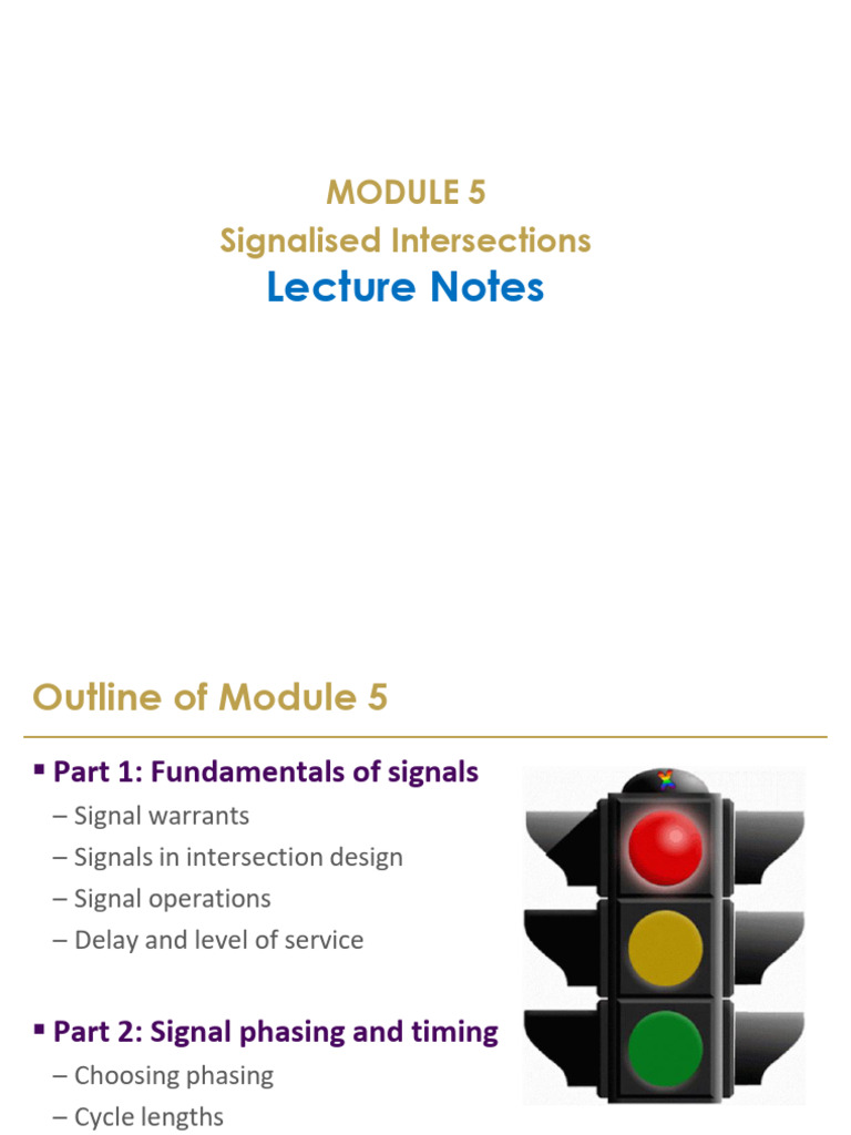 TE&M - Module 5 | PDF | Traffic | Traffic Light