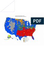 Map of Predominant Religious Groups Courtesy of 2012 US Religion Census