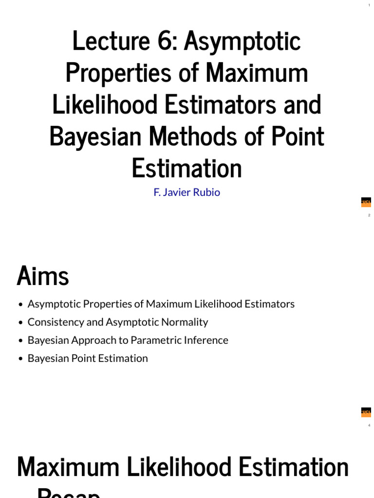 Asymptotic Properties of Estimators | PDF | Loss Function | Estimator