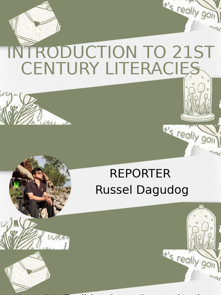 Introduction in 21st Century Literacies | PDF | Literacy | Human ...