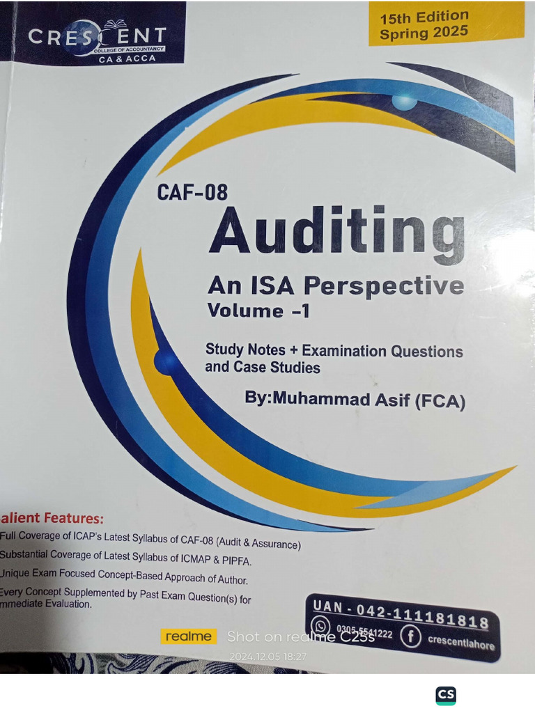 Audit..Sir Asif..V1 Spring 25 | PDF