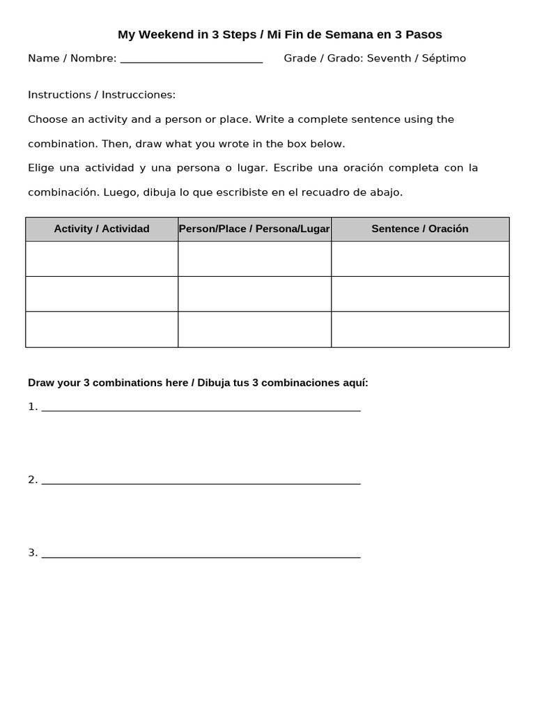 My Weekend | PDF