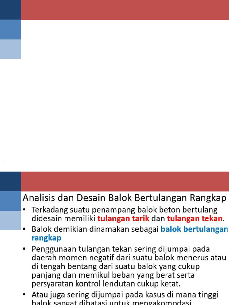 Beton Bertulangan Rangkap - Anis Rakhmawati | PDF