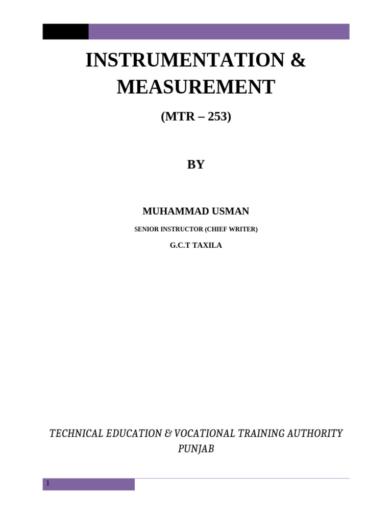 Instrumentation & Measurement Guide | PDF | Calibration | Diode