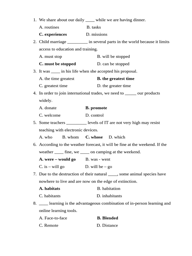 10 Multiple Choice | PDF