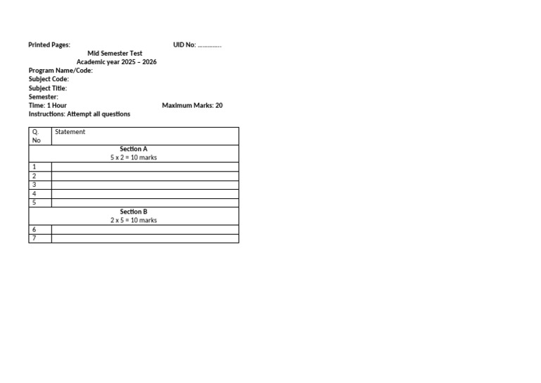 MST Theory Fomat | PDF
