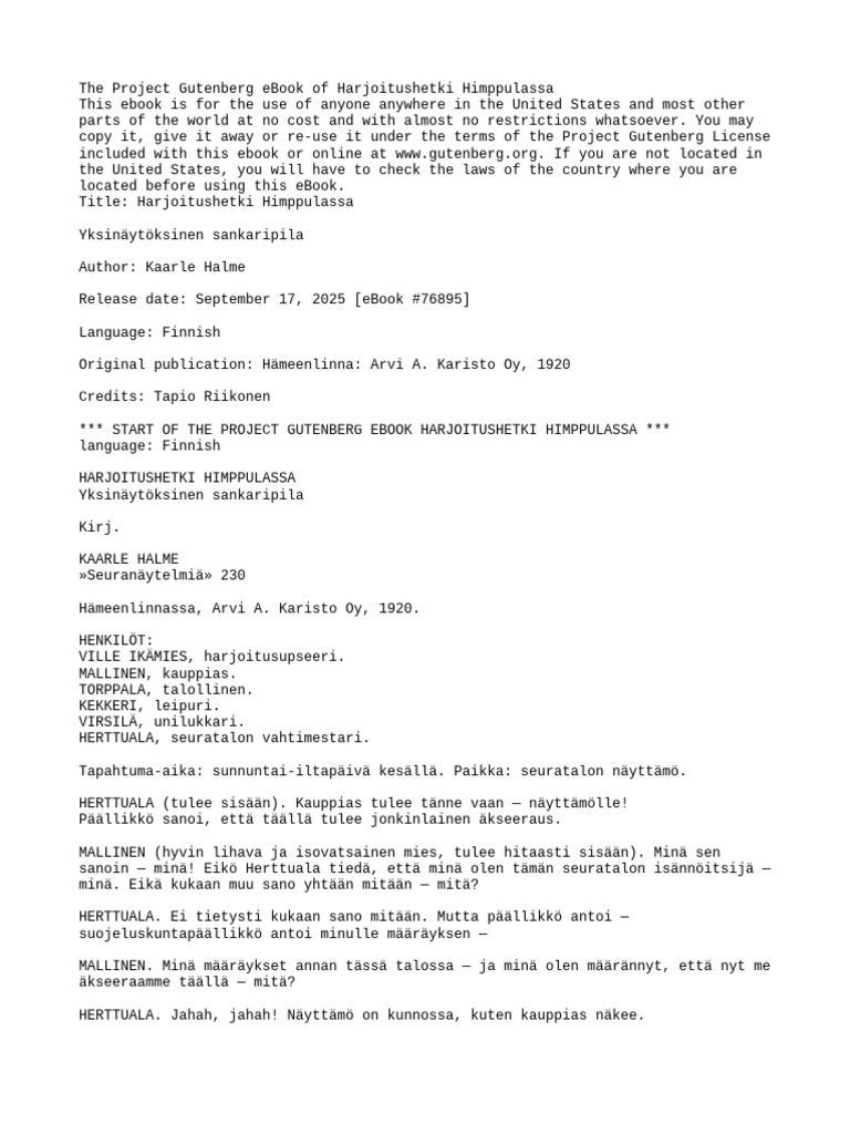 The Project Gutenberg Ebook of Harj | PDF