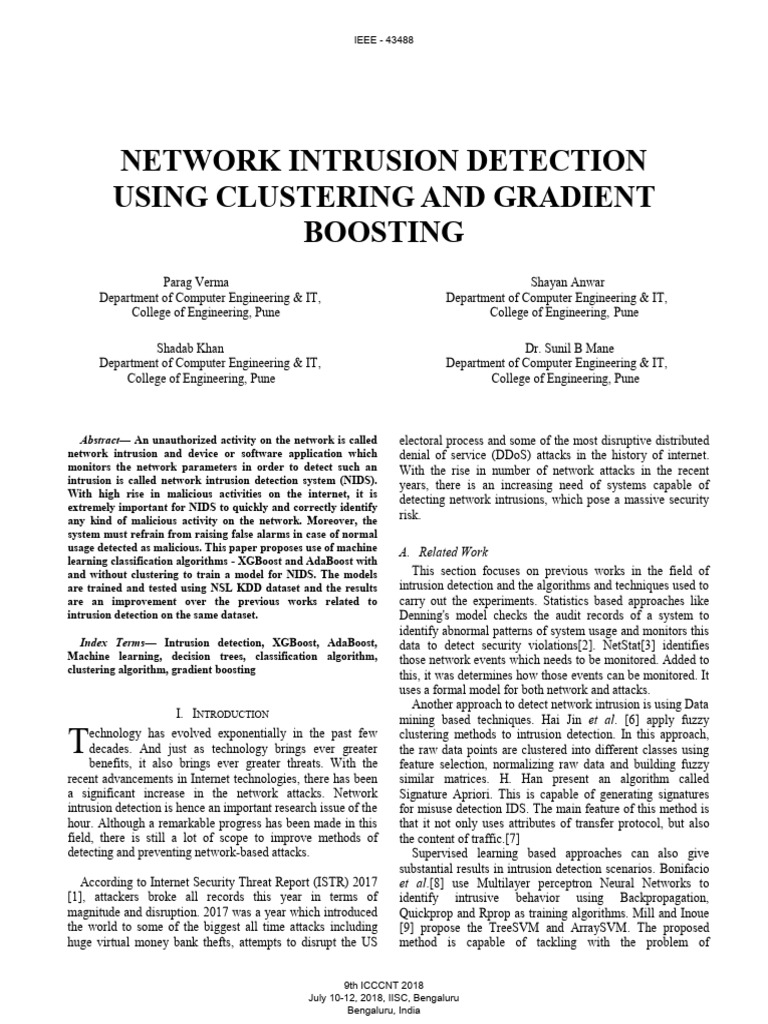 Machine Learning for Network Intrusion Detection | PDF | Cluster ...
