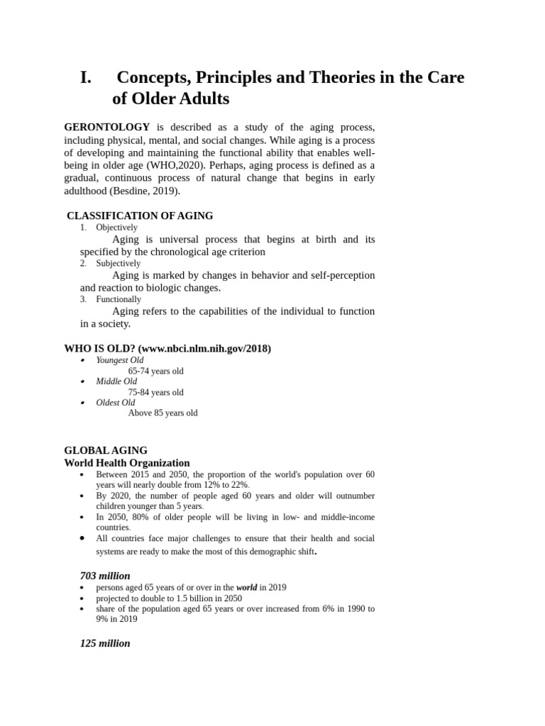 Aging Process: Concepts and Theories | PDF | Senescence | Ageing