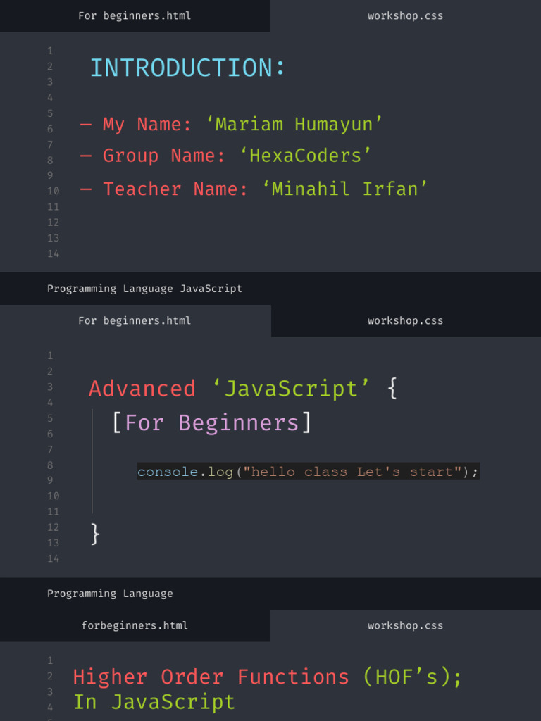 Copy of Programming Language Workshop for Beginners by Slidesgo (1 ...