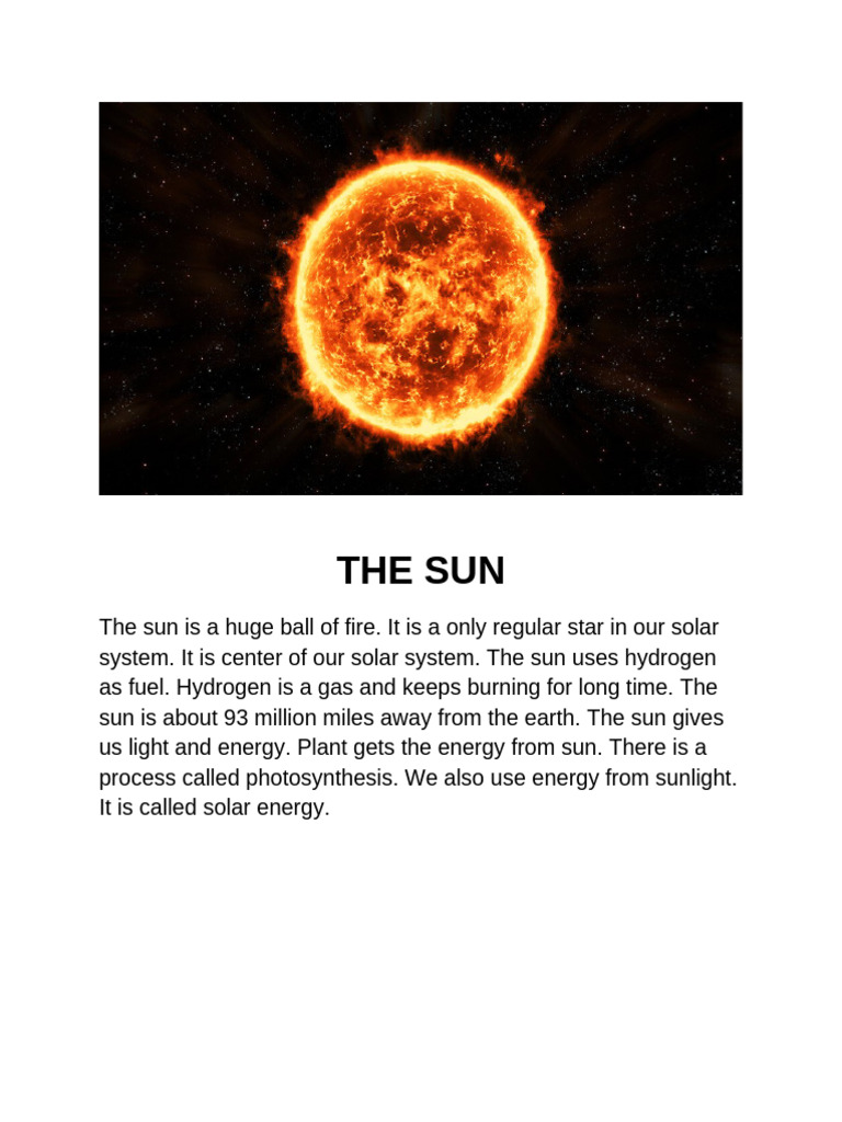 Understanding the Sun's Role in Energy | PDF