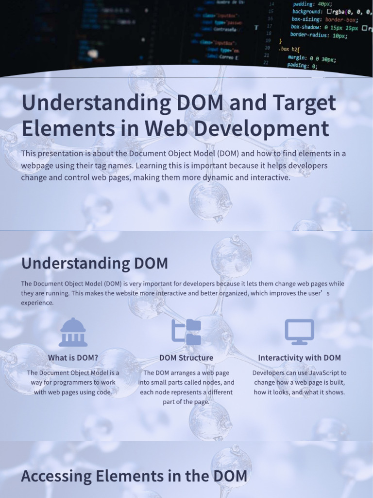 DOM Basics for Web Development | PDF | Document Object Model | World ...