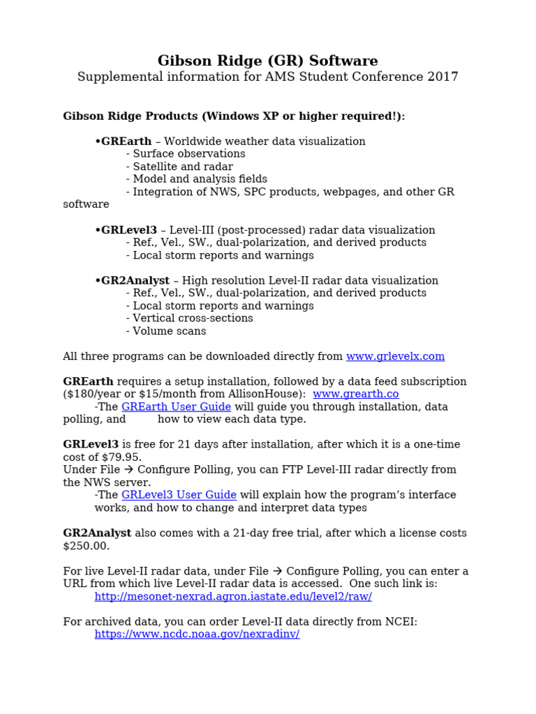 Gibson Ridge Software Overview | PDF
