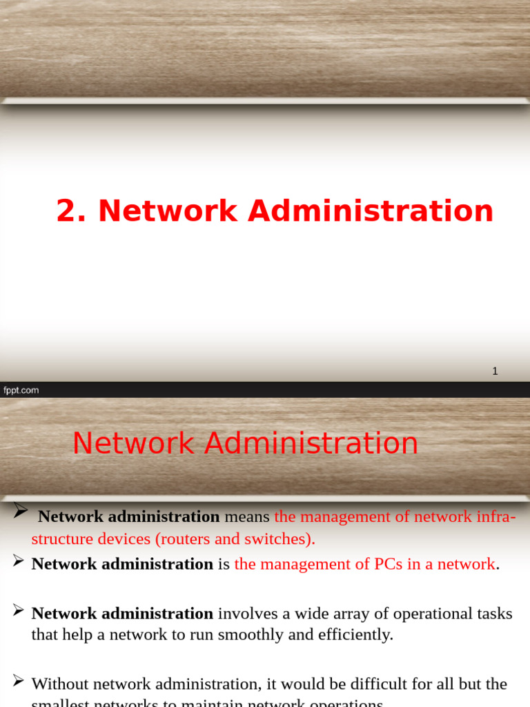Network Administration Essentials Guide | PDF | Computer Network ...