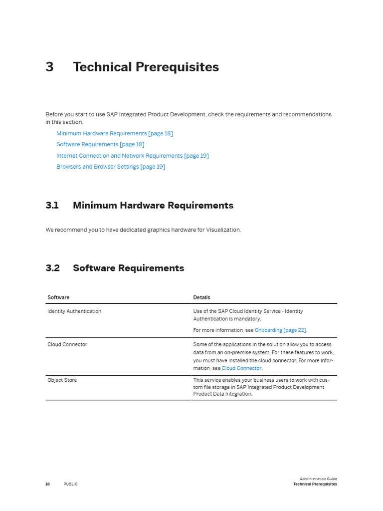 SAP Integrated Product Development Requirements | PDF