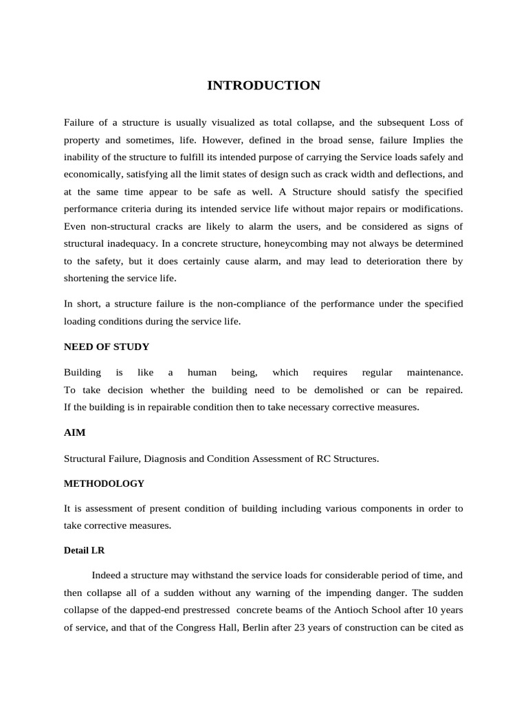 Synopsis of Project | PDF | Concrete | Civil Engineering