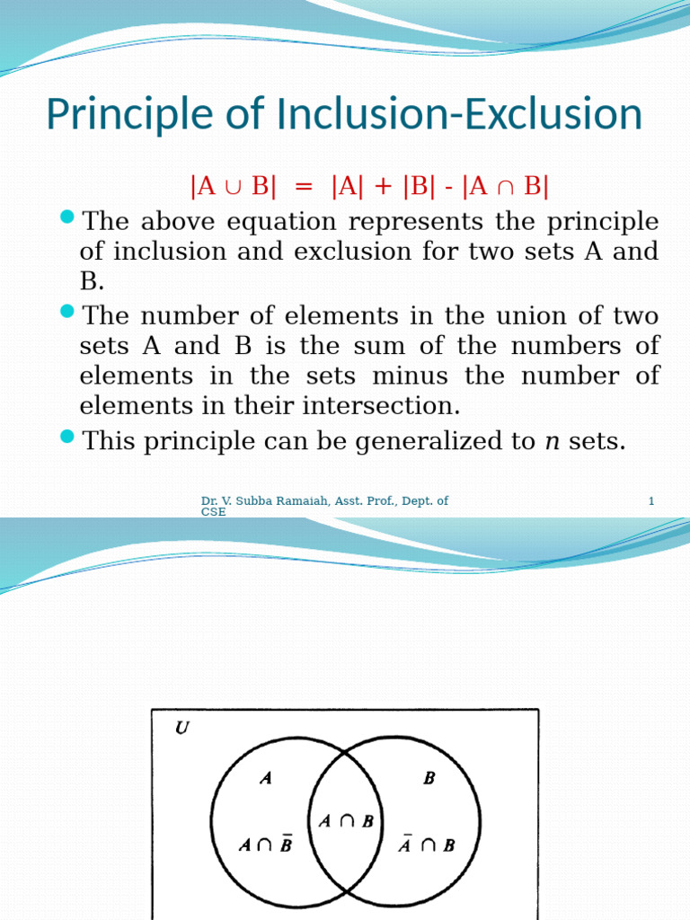 Unit IV Principle of Inclusion Exclusion | PDF | Number Theory ...