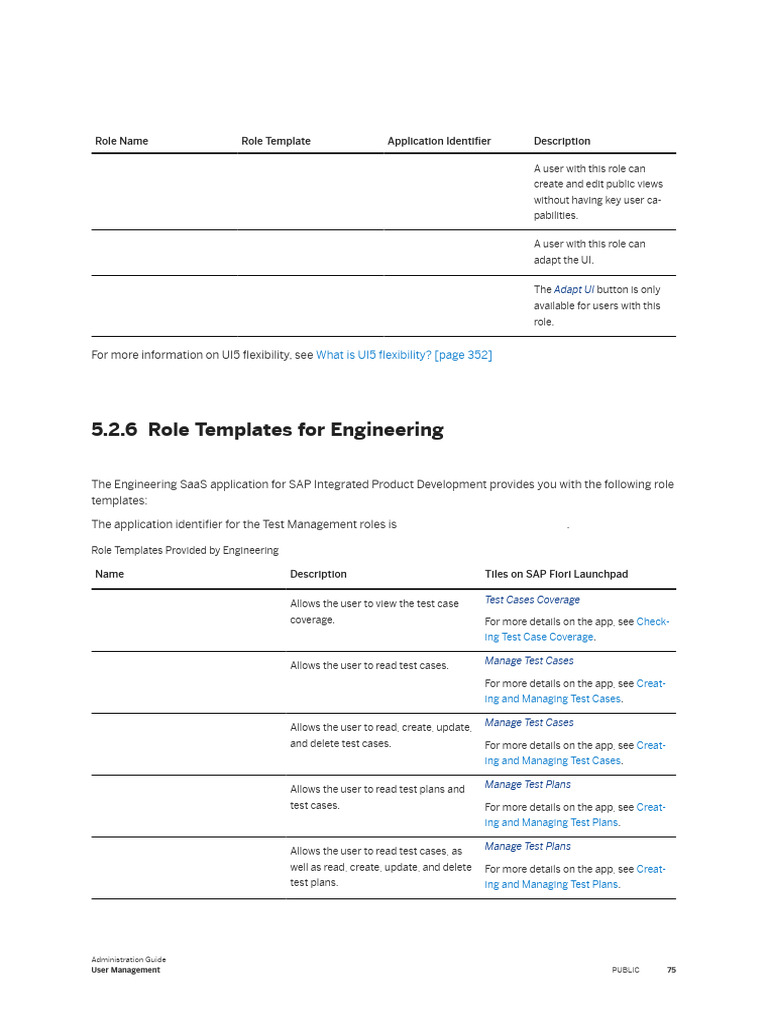 SAP Engineering Role Templates Guide | PDF | Computer Engineering ...