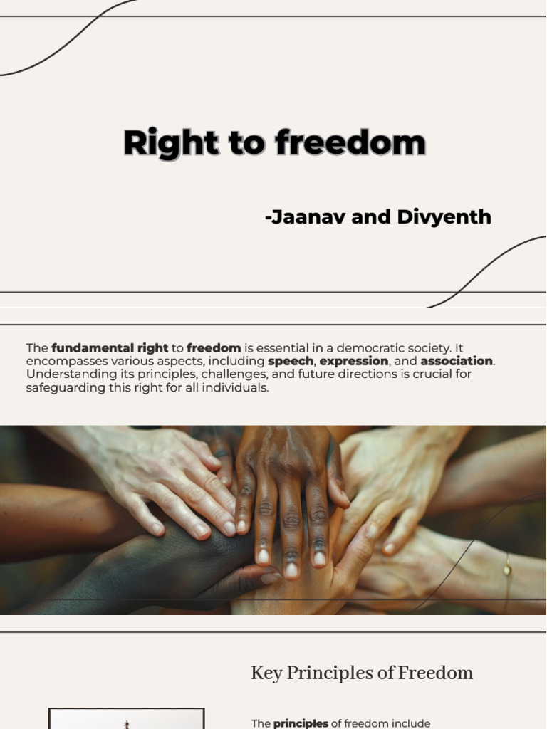 Slidesgo Exploring The Fundamental Right To Freedom Principles ...
