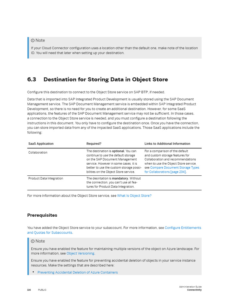 Configure Object Store Destination in SAP | PDF | Software As A Service ...