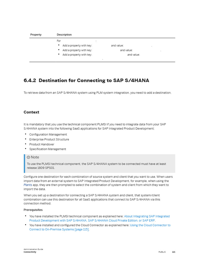 SAP S/4HANA Connection Setup Guide | PDF | Cloud Computing | Cyberspace