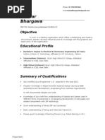 Tushar Bhargava CV