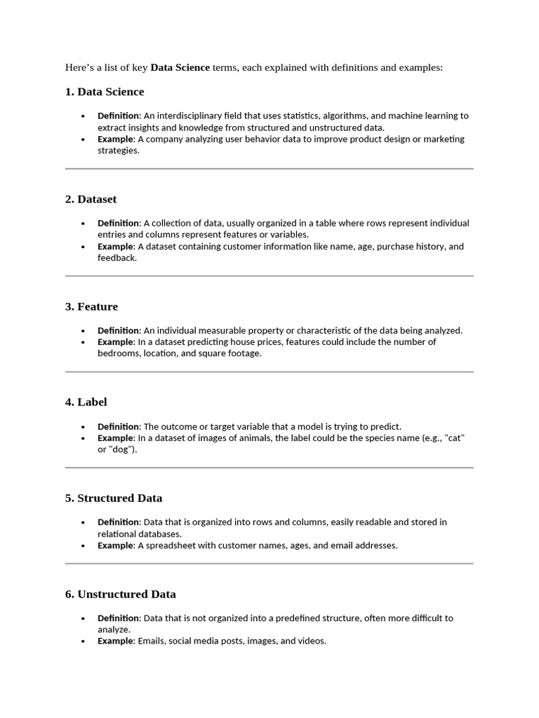 AI Terminology and Definitions Guide | PDF | Machine Learning ...