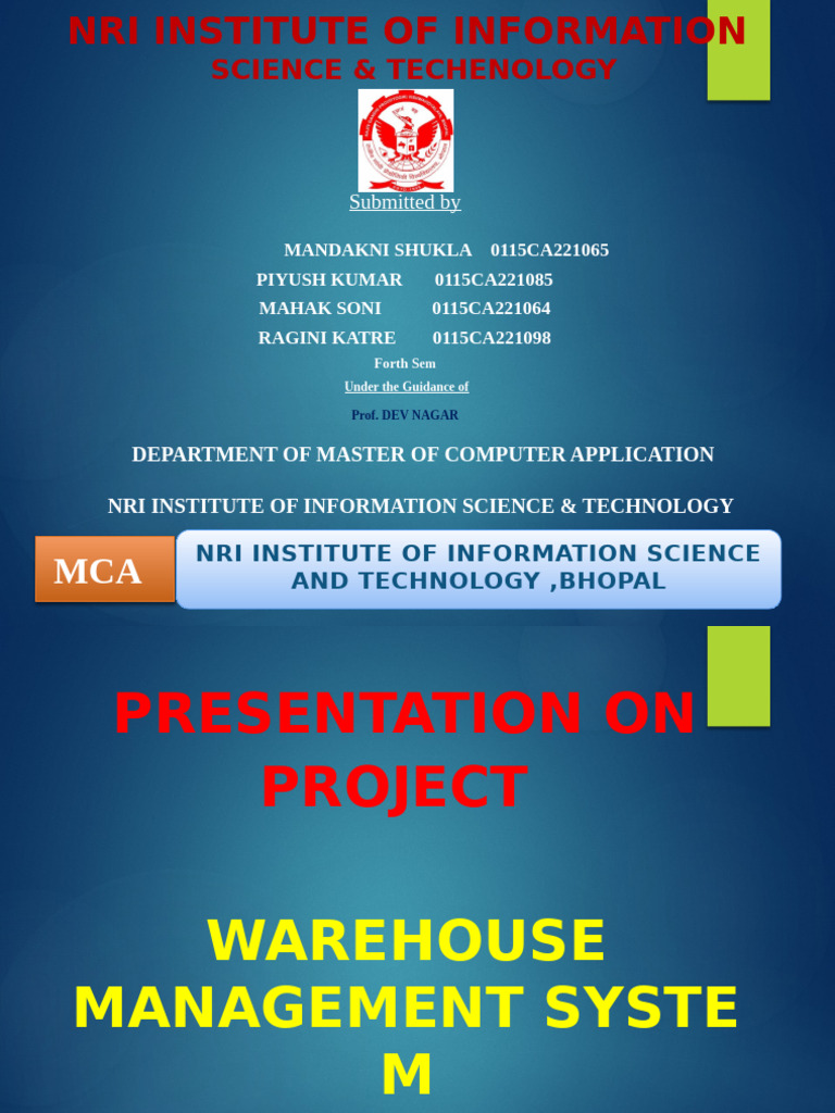 Warehouse Management System Overview | PDF | Warehouse | Computing
