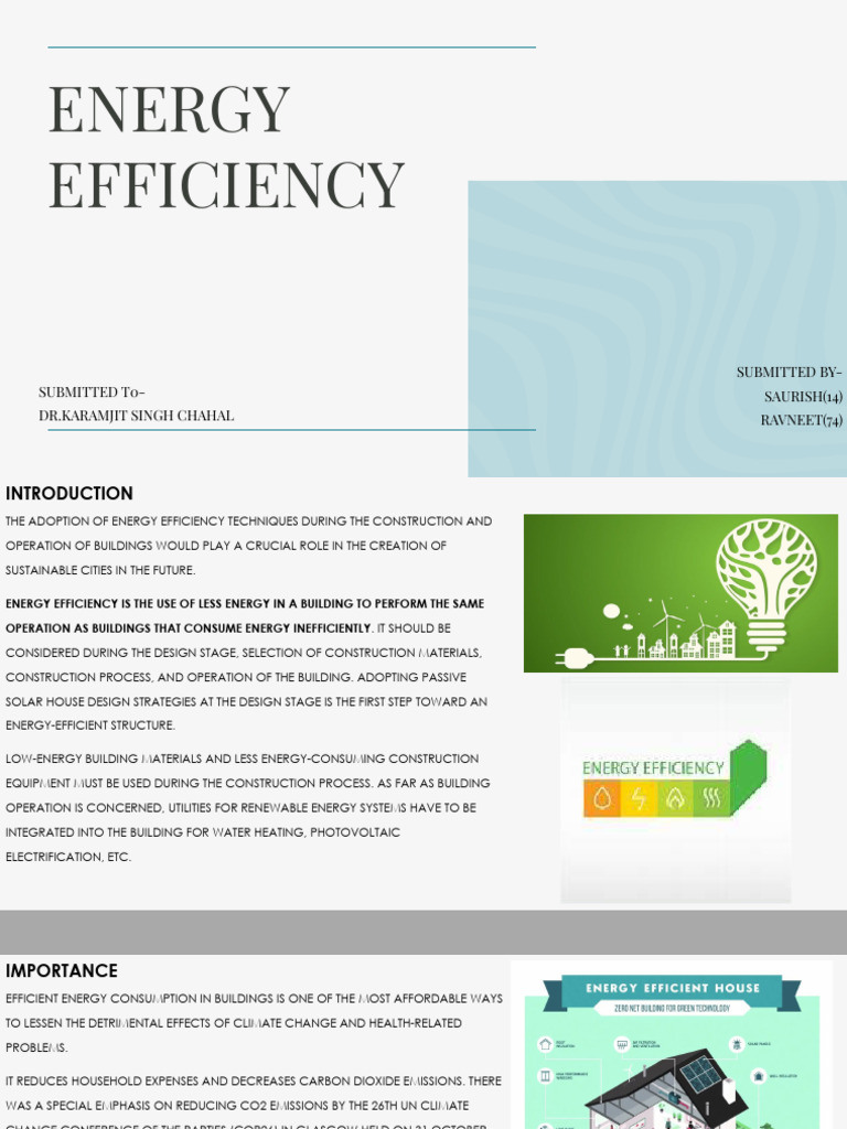 Understanding Energy Efficiency in Buildings | PDF | Efficient Energy ...