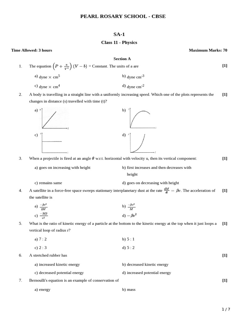 11 Physics Questions | PDF | Laws Of Thermodynamics | Heat