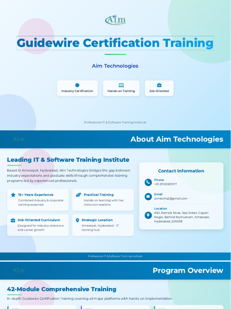 Guidewire Certification Training Course | PDF | User Interface ...