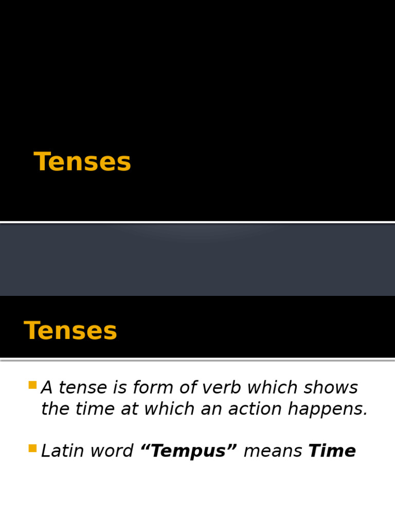 Tenses | PDF | Grammatical Tense | Semantics