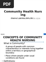 Community Health Nurs Ing: Click To Edit Master Subtitle Style