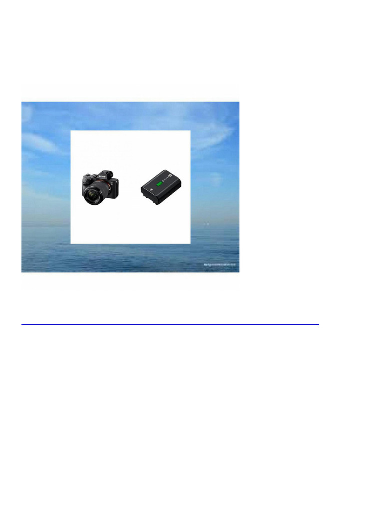 3870 Sony Alpha 7M3 E-Mount Full Format Digital Camera ILCE-7M3 | PDF