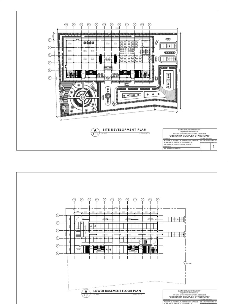 SDP Architectural Floor Plans | PDF | Civil Engineering | Buildings And ...