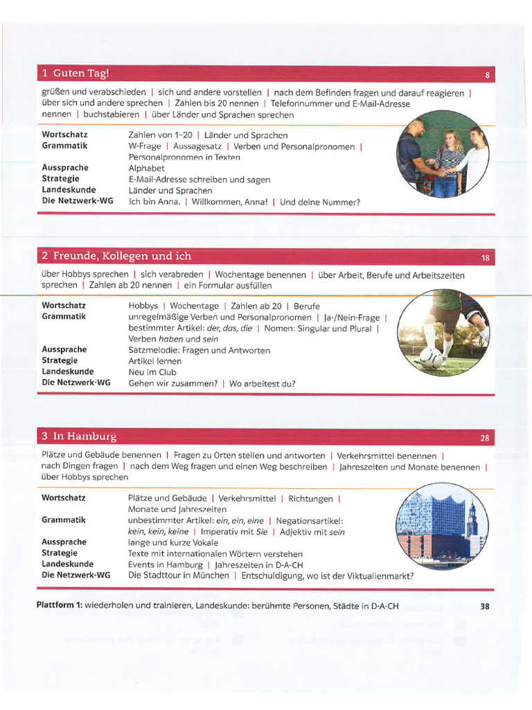 Netzwerk Neu A1 Kursbuch German Material PDF | PDF