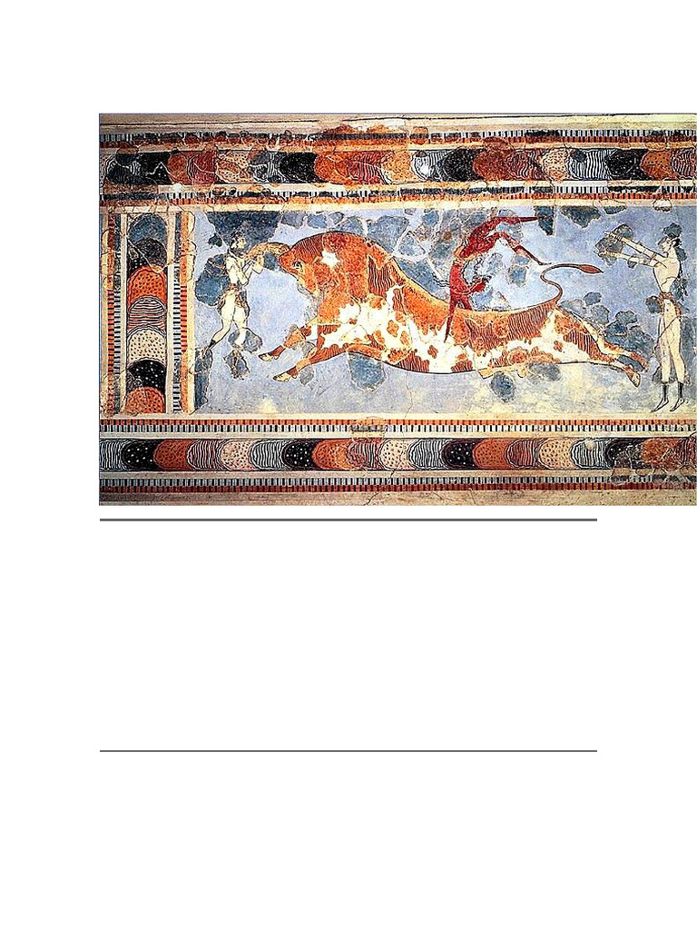 Fresco Minoico del Salto del Toro | PDF | Las artes