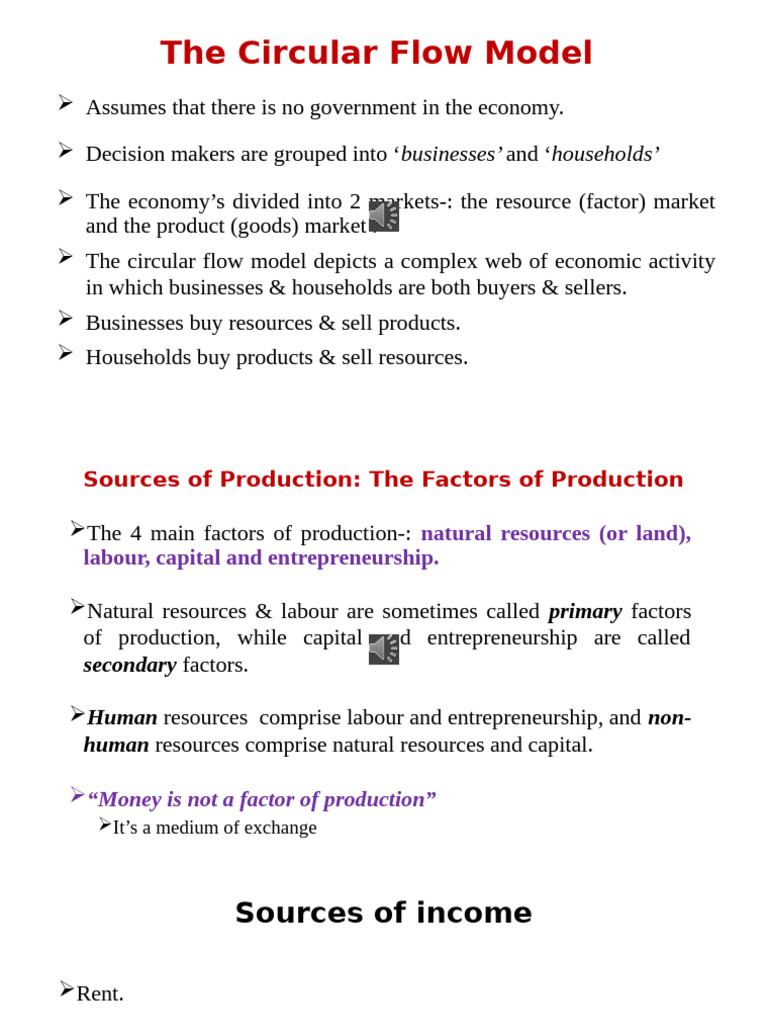 Topic 3 - Circular Flow Model | PDF | Economies | Economics