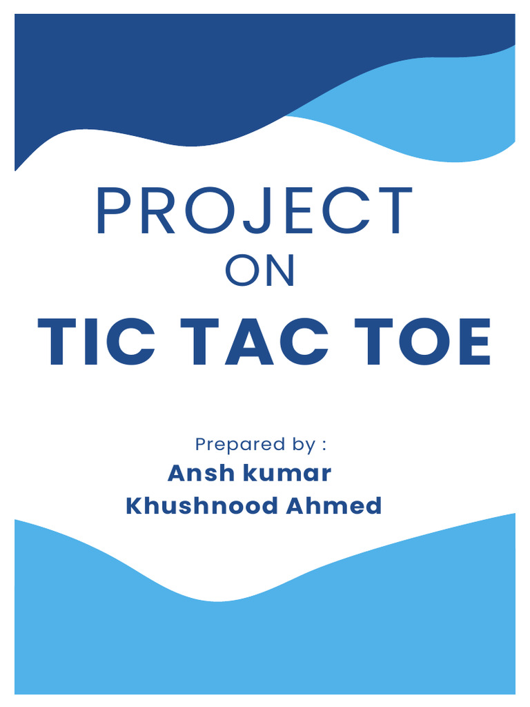 Tic Tac Toe PDF | PDF