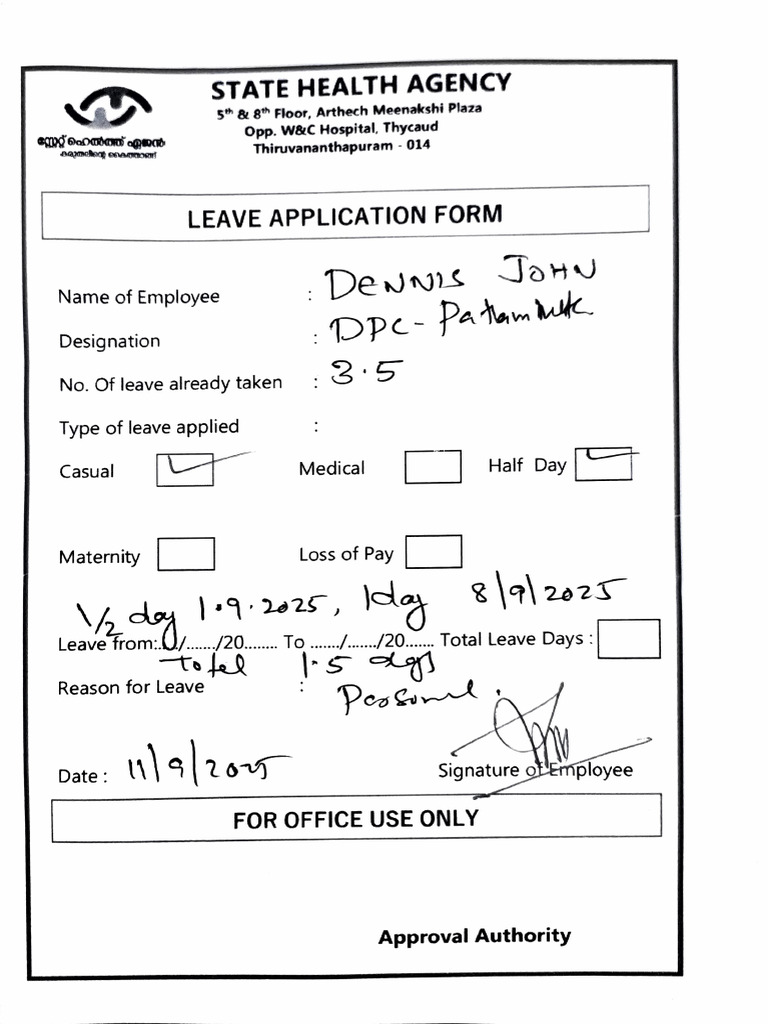 Leave Sept | PDF